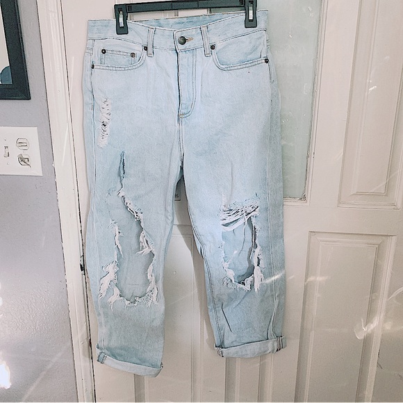 Carmar Denim - Carmar distressed mom high waisted denim jeans Size 27